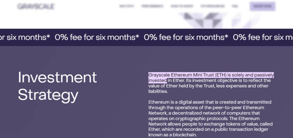 Grayscale Ethereum Mini Trust (ETH) Ethereum ETF