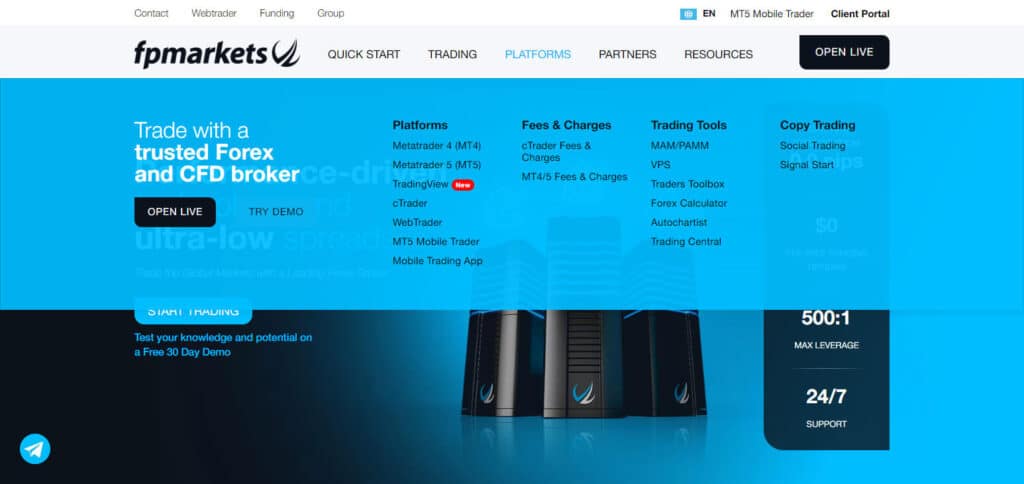 FP Markets Forex Trading App In South Africa