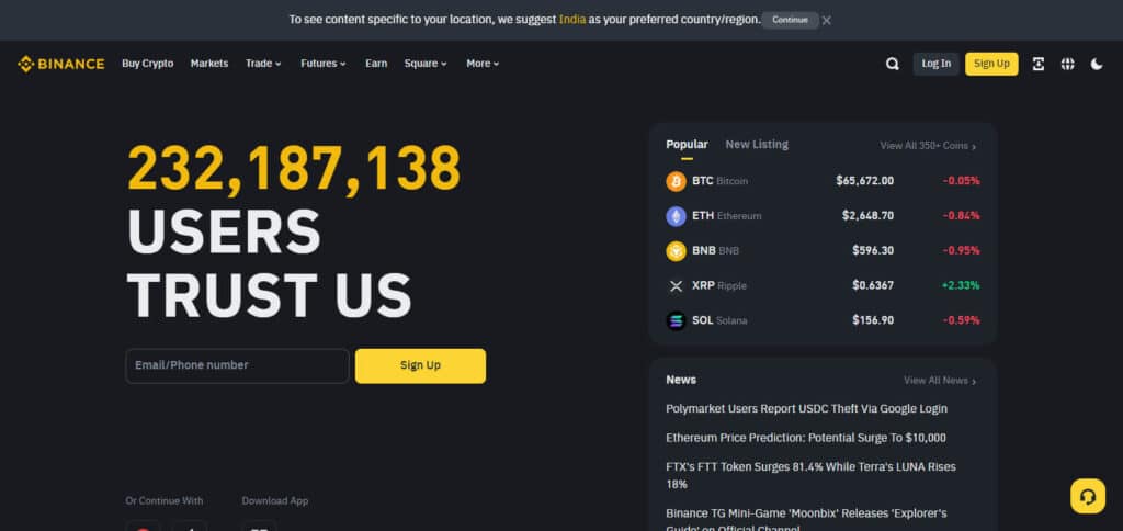 Binance Crypto & Bitcoin Loan Sites