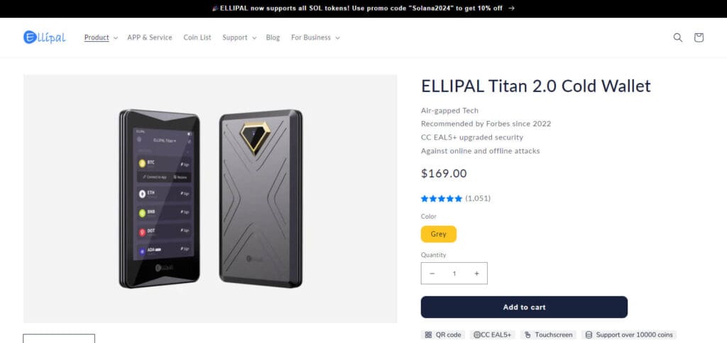 10 Fintechzoom Best Crypto Wallet 10 ELLIPAL Titan 2.0 fintechzoom best crypto wallet