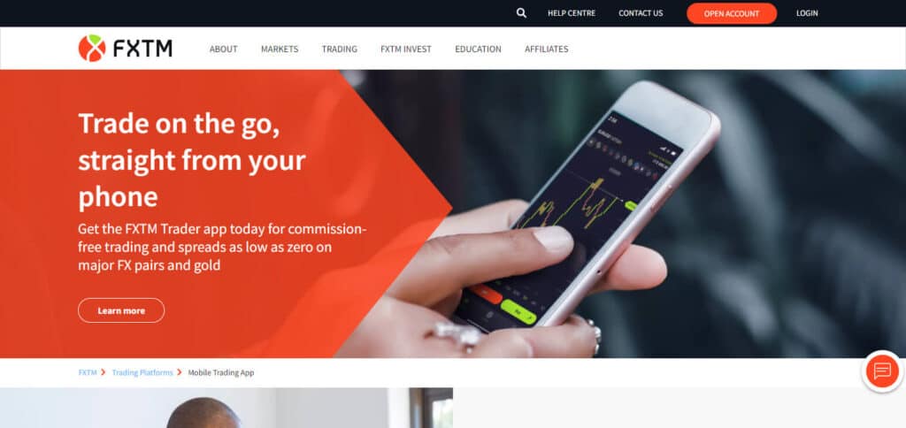 FXTM Trader App Forex Trading App In South Africa