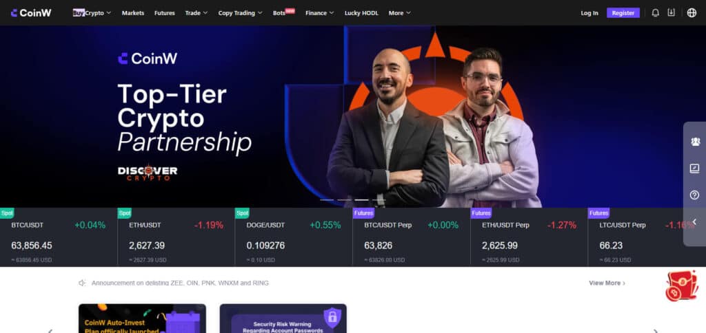 CoinW Crypto Exchanges In Estonia