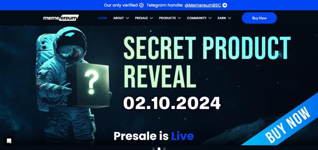 Memereum Best Presale Cryptos For October