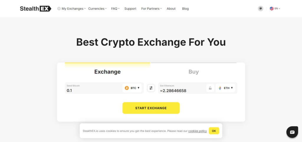 StealthEX Crypto Swap Sites In September