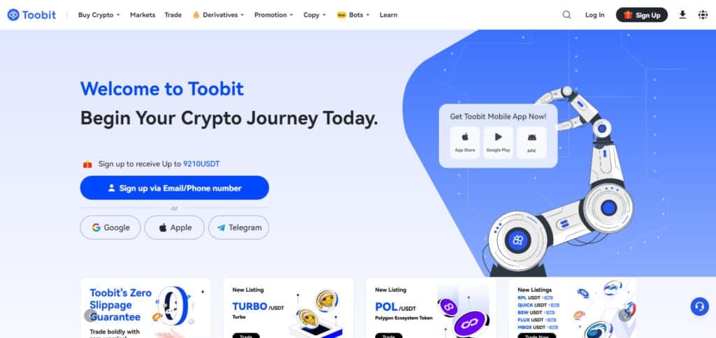 Toobit Crypto Exchanges In Estonia