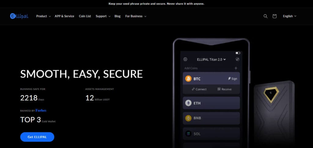 Ellipal ERC20 Compatible Wallets