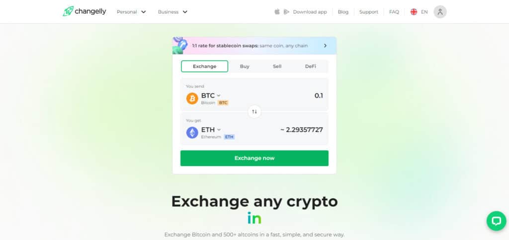 Changelly Crypto Swap Sites In September