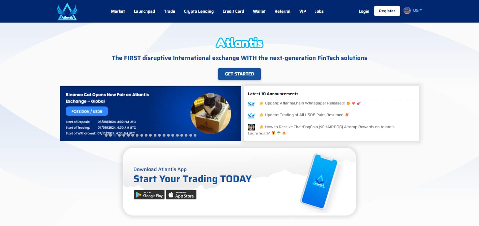 Atlantis Exchange Review: Features & Pros & Cons For 2024