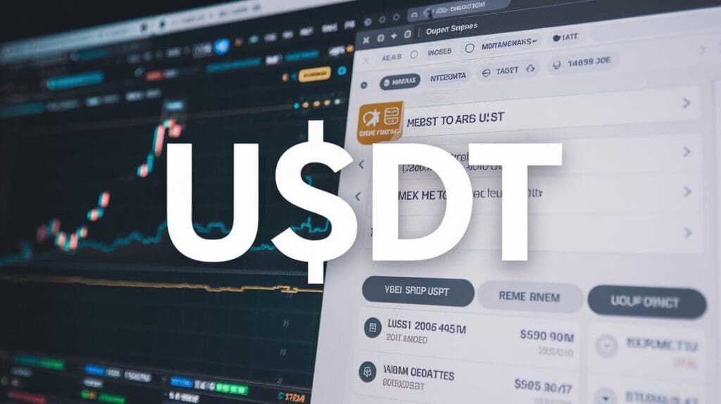 Insert the contract address of USDT