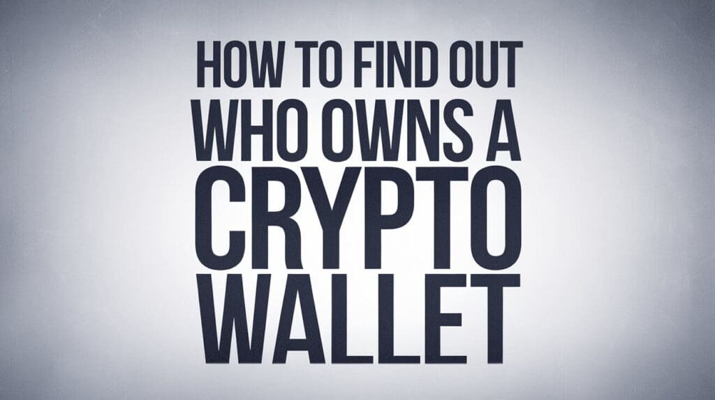 How To Find Out Who Owns a Crypto Wallet?