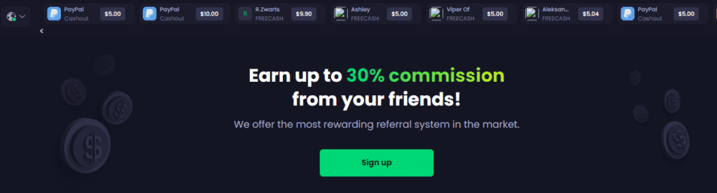 Freecash Crypto Faucet: Earn Free Crypto Easily 2024 ( Updated ) 6 Refer your friends