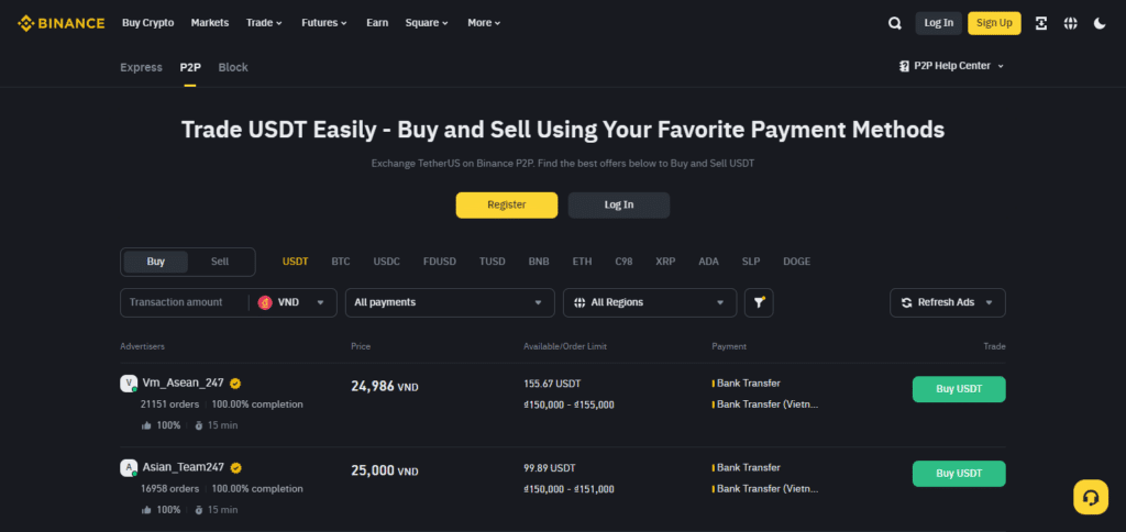 Noones Exchange Alternativ Binance P2P