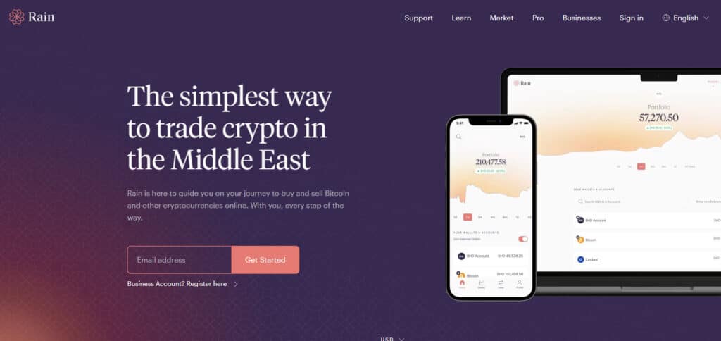 Rain Crypto Exchanges In Bahrain