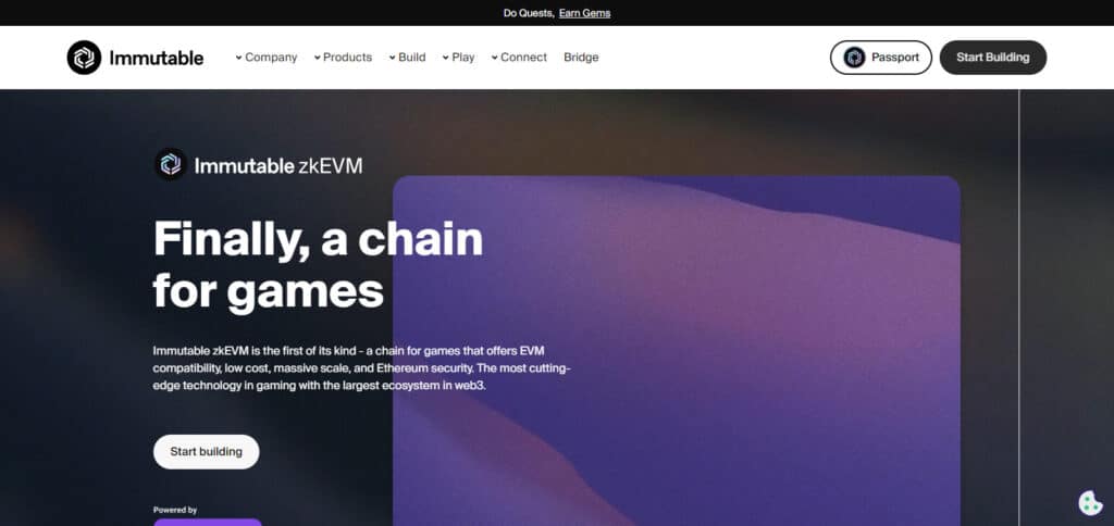 Immutable zkEVM Best Layer 2 Crypto Networks