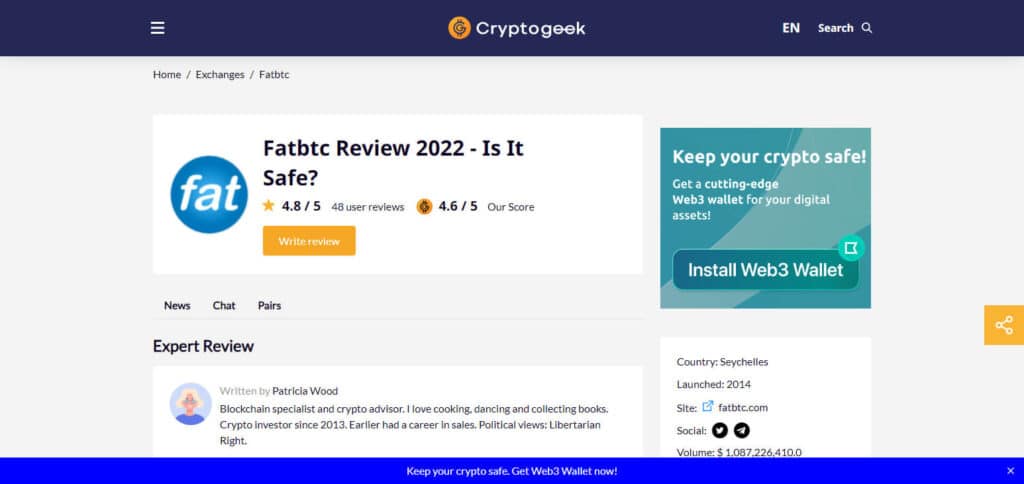 FatBTC Crypto Exchanges In Belize