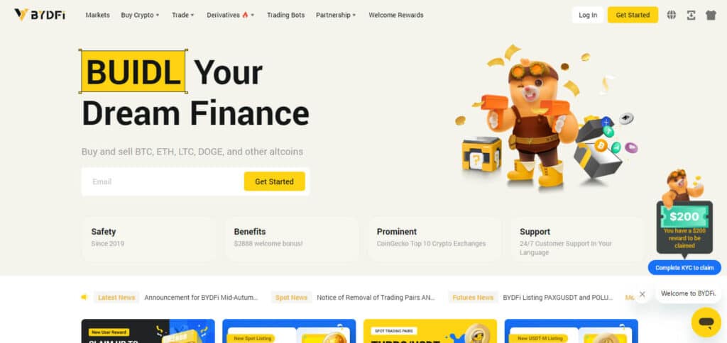 11 Best Inverse Perpetual Contract Exchanges In 2026 5 BYDFI Inverse Perpetual Contract Exchanges