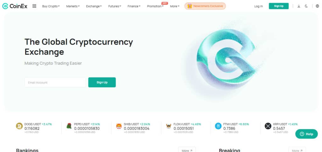 CoinEx Crypto Exchanges In Belize