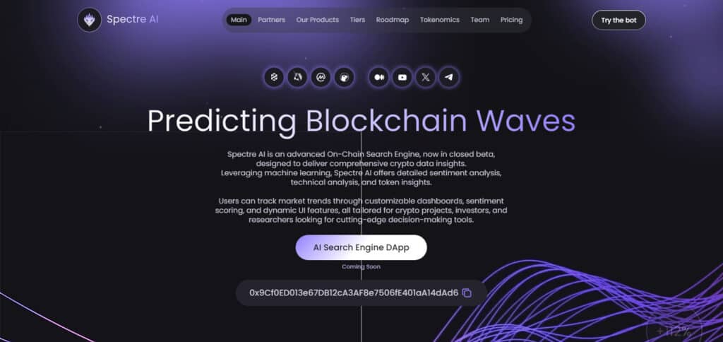 10 Best Telegram Tokens to Buy In 2024 9 SPECTRE AI (SPECTRE) Telegram Tokens to Buy