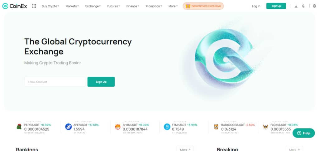 CoinEx Crypto Exchanges In  Sierra Leone
