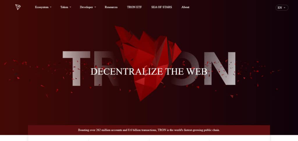 Tron Top 10 Chinese Cryptocurrency List