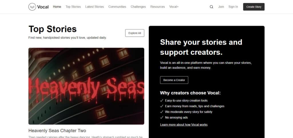 Vocal.media Websites That Pay You To Write On Cryptocurrency