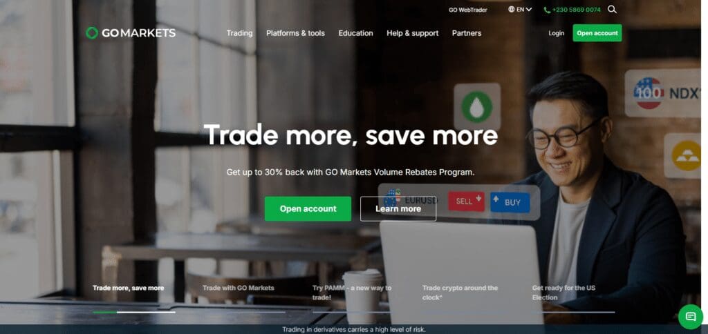 GO Markets Best Forex Brokers With No Inactivity Fee