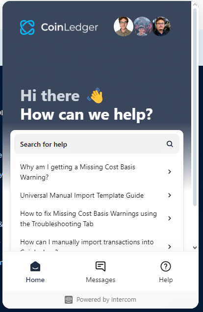 Coinledger Support