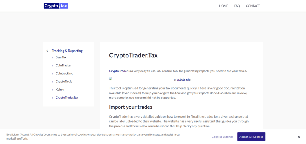 Coinledger Alternative CryptoTrader.Tax