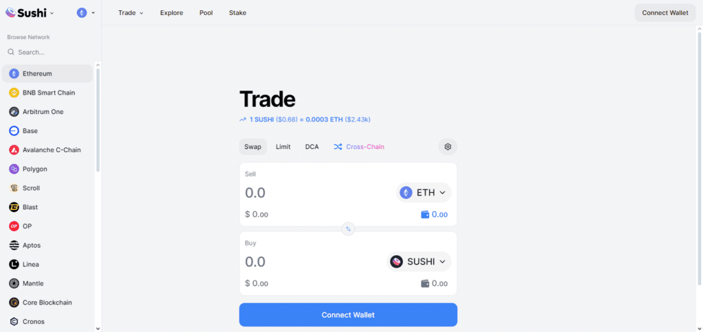 Sushi Decentralized Exchange