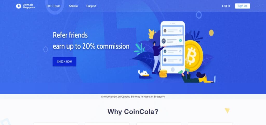 CoinCola Best P2P crypto Exchange In China
