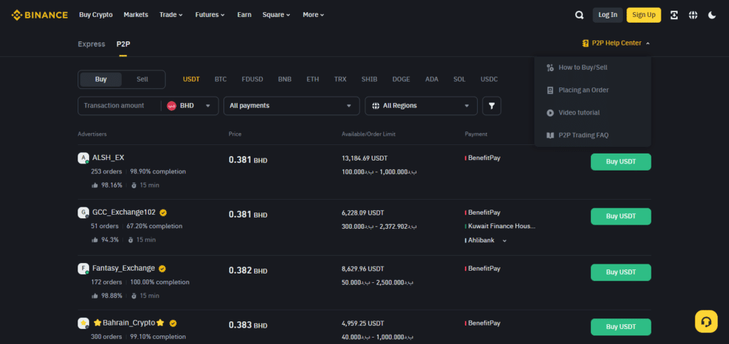 P2P Binance Best P2P crypto Exchange In China