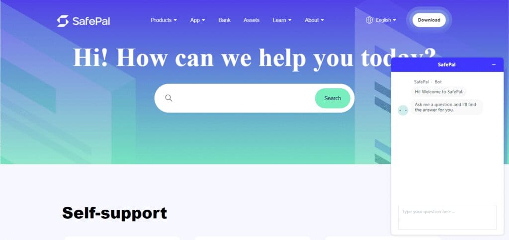 SafePal Wallet offers Customer Support