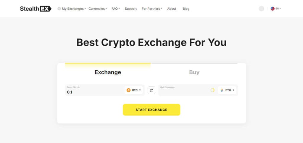StealthEX Crypto Exchange TO Buy Ethereum (ETH) with Skrill