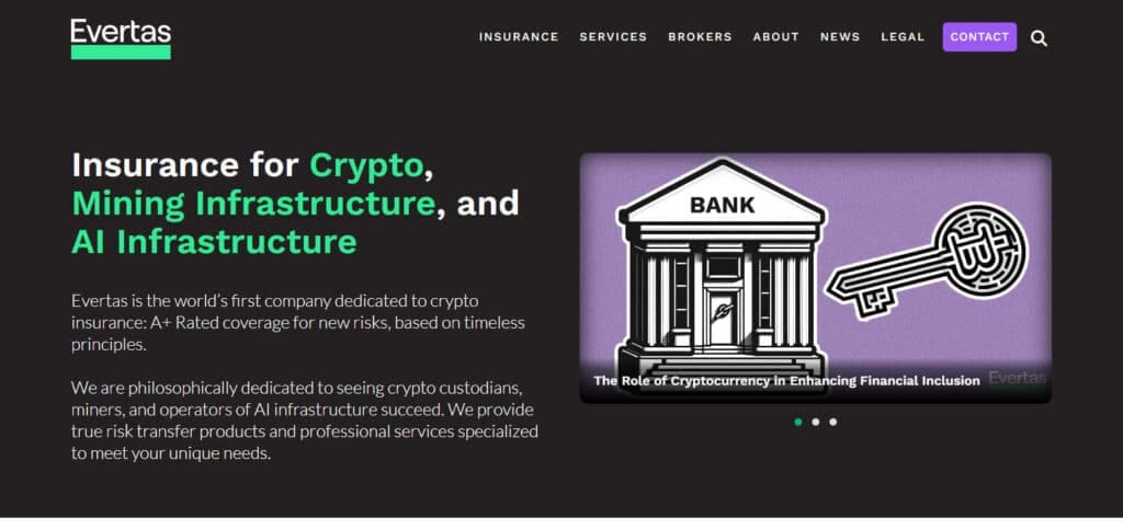 Evertas Crypto Insurance Providers