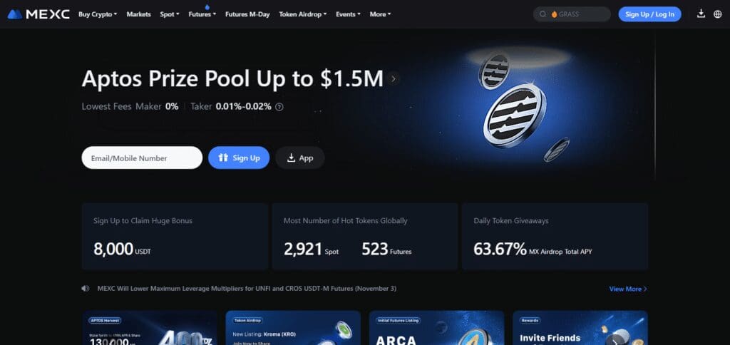 MEXC No Kyc Crypto Exchange In Dubai