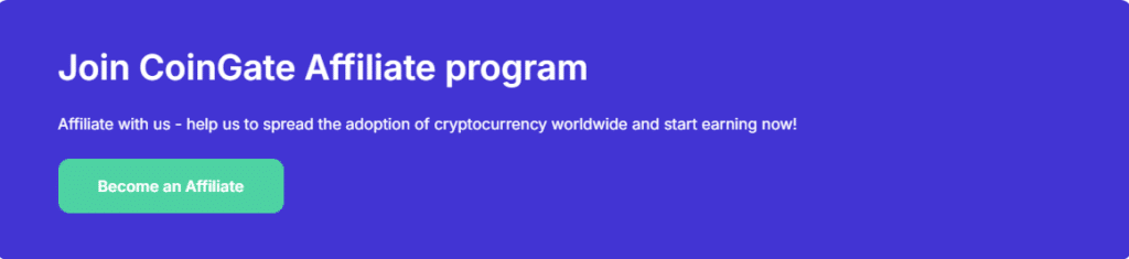 Coingate Crypto Payment Review 2024: Features, Fees Explained 4 CoinGate Affiliate Program
