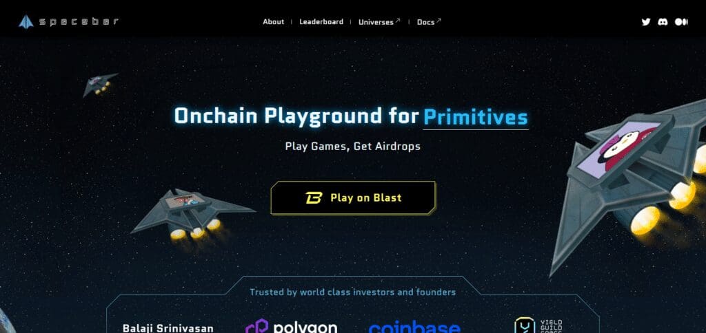 Spacebar DApps on Blast Network 