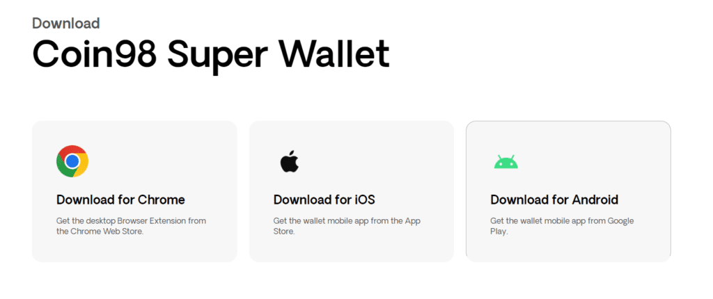Coin98 Wallet Review 2024:Features & Pros & Cons 6 Coin98 Mobile Wallet