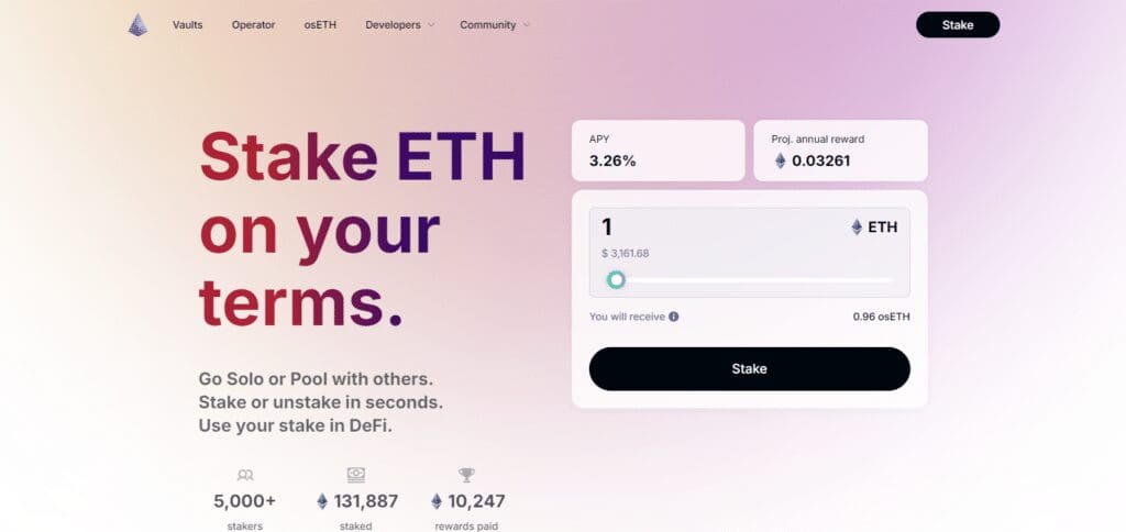 StakeWise Ethereum Staking Platforms