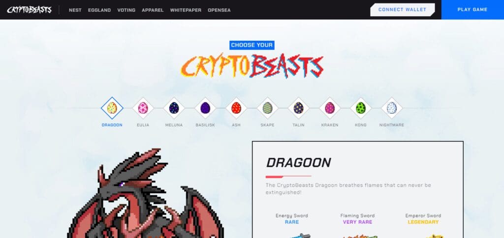 CryptoBeasts Hunting Games with Crypto