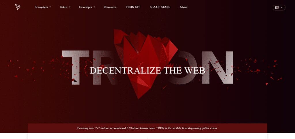 Tron (TRX) Crypto Under 1$
