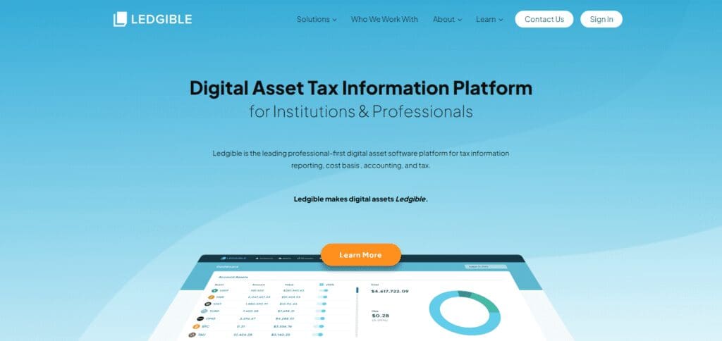 Ledgible Best Crypto Tax Software In India