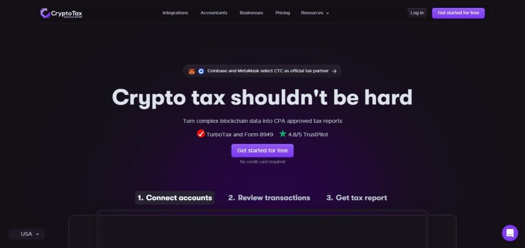 CryptoTaxCalculator Crypto Tax Calculator In United States of America