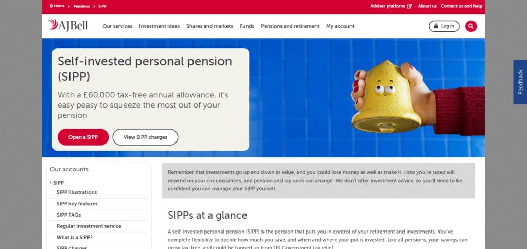 AJ Bell Youinvest SIPP Providers in the UK