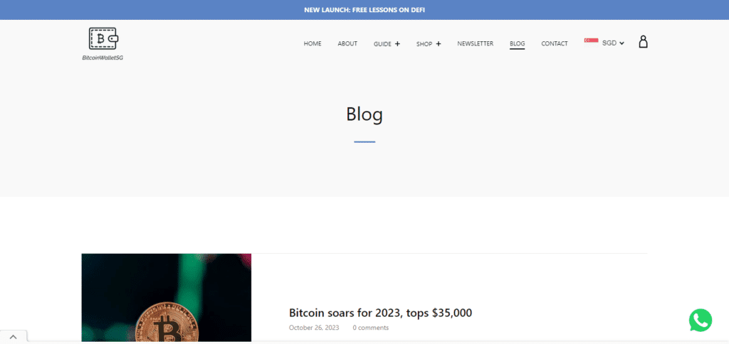 BitcoinWalletSG Blog Crypto News Blog In Singapore
