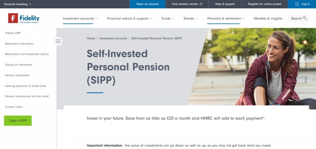 Fidelity SIPP Providers in the UK