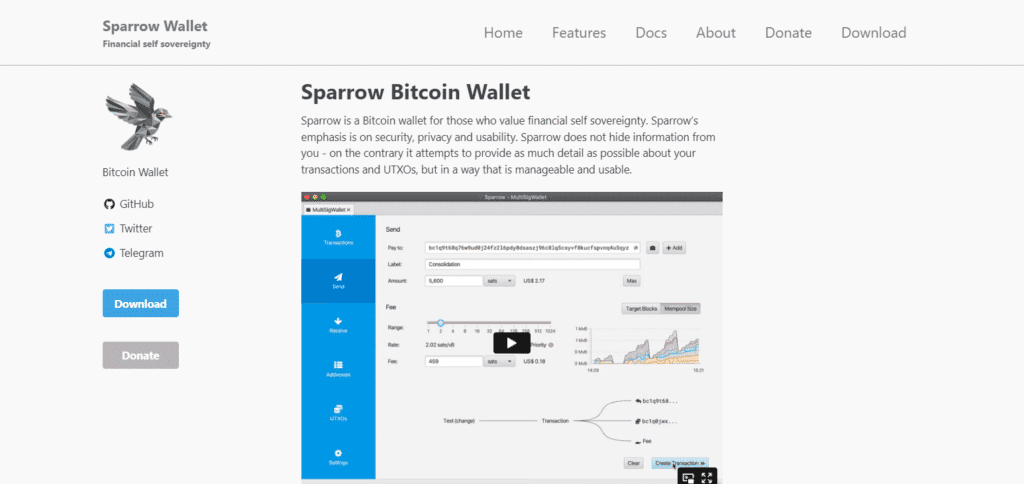 Sparrow Wallet Best Wallet For Windows Crypto App
