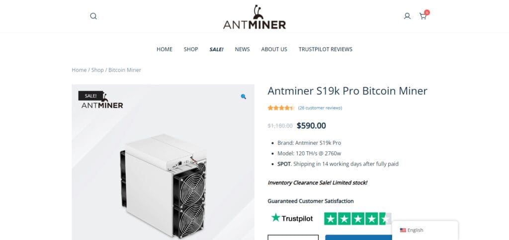 Bitmain AntMiner S19k Pro Bitcoin Mining Rigs In 2025