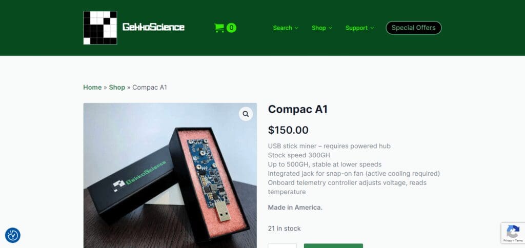 GekkoScience A1 USB Bitcoin Miners