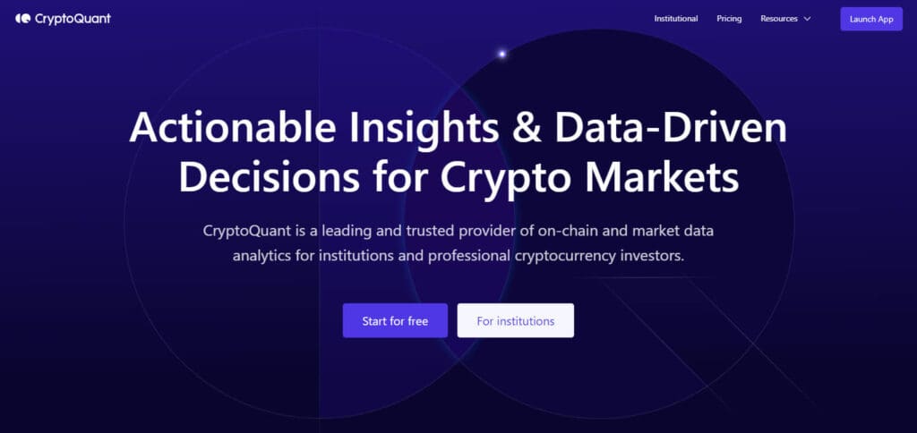 CryptoQuant Crypto Analysis Site